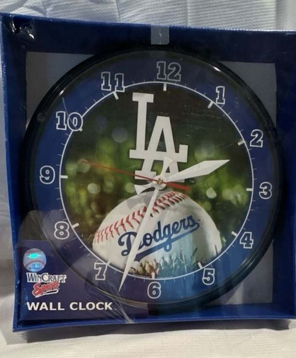 Wincraft Los Angeles Dodgers Baseball Wall Clock New